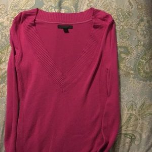 Express size small magenta v-neck sweater